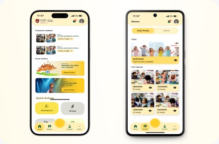 BuckleUp parent and teacher mobile applications