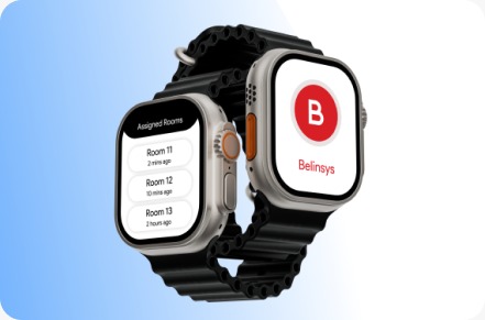 Wearable app interface shown on smart watches